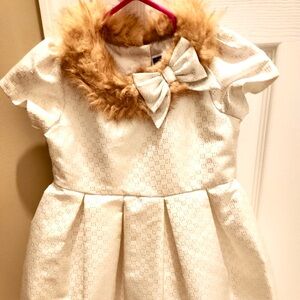 Jamie and Jack dress Faux Fur collar